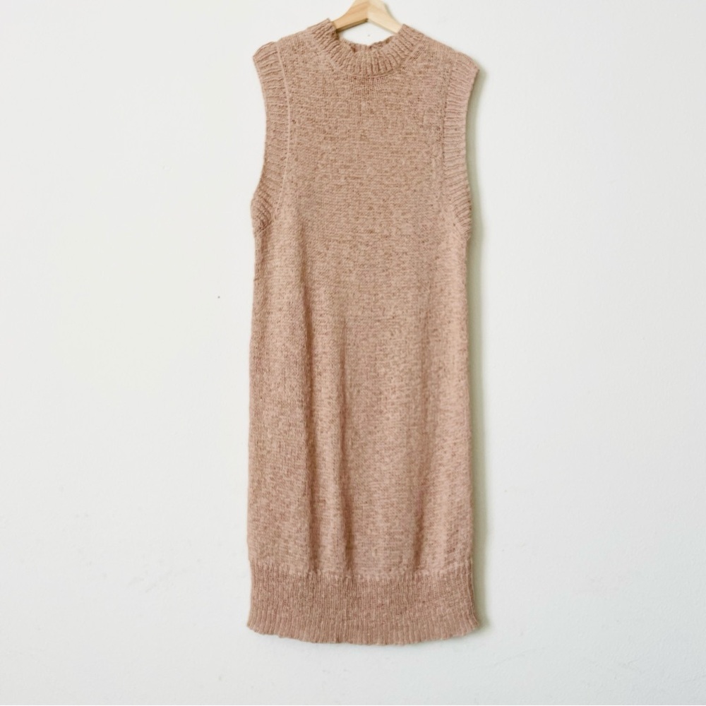 Rodebjer MEDIUM Chaima Knit Vest Dress in Faded Terracotta - Picture 4 of 9